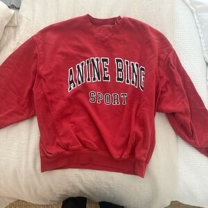 Anine Bing Red Sweatshirt